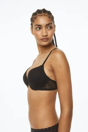 2 push-up bras H&M, white black