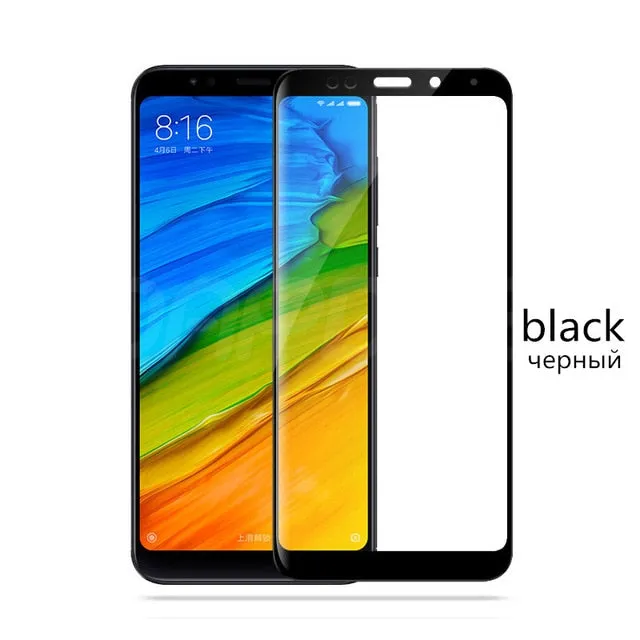 9H Tempered Glass For Xiaomi Redmi 5 Redmi 5 Plus Full Cover Screen Protector For Redmi5 Redmi5plus Phone Glass Protective Film