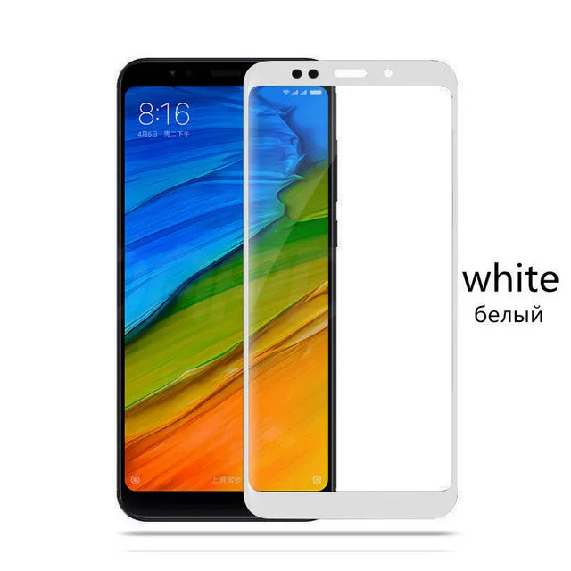 9H Tempered Glass For Xiaomi Redmi 5 Redmi 5 Plus Full Cover Screen Protector For Redmi5 Redmi5plus Phone Glass Protective Film