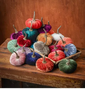 Hand Made Velvet Pumpkins