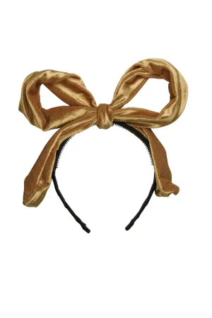 Party Bow - Gold Velvet