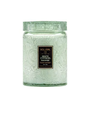 White Cypress Large Jar Candle